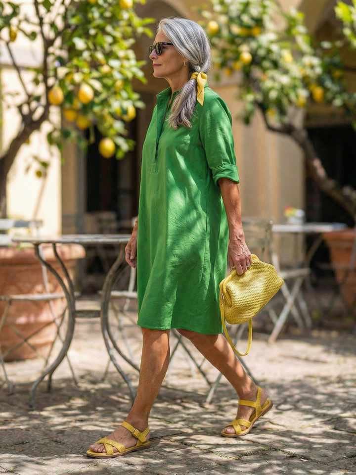 Gina Womens Dress | Lightweight Summer Dress, Knee-Length, Relaxed Fit